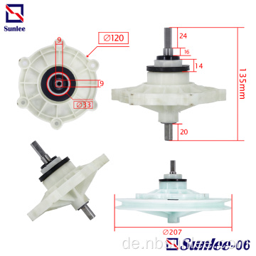 Waschmaschine P Welle 40mm Vierkantwelle Reduzierstück